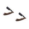 BESTYASH 2pcs Retro Style Foldable Shaver Holder Beard Cutter Stand for Easy Grooming Compact Design for Travel and Home Use for Trimming and Shaving view 1