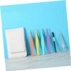 Healvian 6-Piece Colorful Eyebrow Tweezers Kit Stainless Steel Eyebrow Trimmer Set Travel Scissors for Precision Grooming view 4