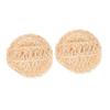Happyyami Natural Sisal Bath Brush Set 2-Piece Exfoliating Body Scrubbers Handcrafted Sisal for Deep Cleaning for Spa and Shower Use Bath Accessories view 1