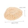 Happyyami Natural Sisal Bath Brush Set 2-Piece Exfoliating Body Scrubbers Handcrafted Sisal for Deep Cleaning for Spa and Shower Use Bath Accessories view 2