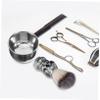 LIFKOME Boys Shaving Kit Menscap Beard Grooming Razor Shaving Brush Foaming Bowl Gentleman's Grooming Kit view 3