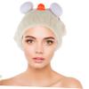 Beatifufu Cartoon Water-Absorbent Hair Drying Cap Lightweight Quick-Dry Towel for Women and Girls Cute Animal Design for Travel and Home Use view 4