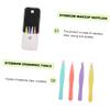 CALLARON 4pcs Mini Eyebrow Clip Kit Brow Tweezers for Personal Professional Use view 3