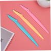PACKOVE 24pcs Stainless Steel Manual Eyebrow Razor for Women and Men Compact Eyebrow Trimmer with Lightweight Design for Easy Shaping Mixed Colors view 3