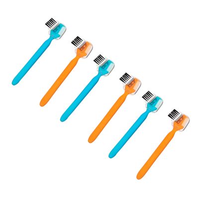 IWOWHERO 6pcs Professional Eyebrow Kit Razor Brush Comb Shaper Gentle Hair Removal Face Trimmer for Men Women Shaving Razors