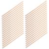 DEARMAMY 100pcs Wooden Sticks for Hair Removal Thick Edge Applicators for Waxing and Eyebrow Shaping Durable Wooden Material Versatile Use for Personal Care view 1