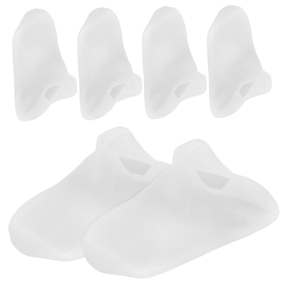 Baluue 3pairs Moisturizing Silicone Socks for Foot Care Breathable Exfoliating Foot Masks for Spa and Home Use Soft and Protective