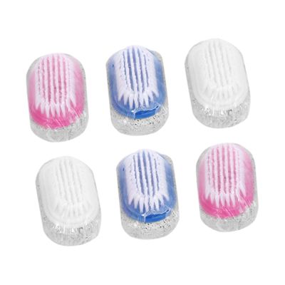 PLAFOPE 6pcs Pumice Stone Foot Brush for Cracked Heel Repair Callus Removal Exfoliating Brush
