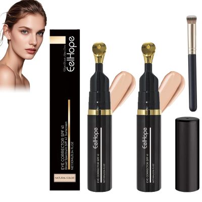 Eye Corrector,Eye Corrector Spf 41,Under Eye Color Corrector for Dark Circles,Peach Color Corrector, Anti-Aging Tinted Eye Cream (2pcs-Natural)