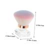BIUDECO 2pcs Nail Dust Brush Soft Bristle Makeup Brush for Cleaning Fingernails for Manicure Supplies view 2
