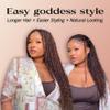 Afro Kinkys Bulk Human Hair, 22 Inch 50G/Pack Soft 4C Afro Kinky-Curly Human Hair Bulk for Twist Dreadlocks Extensions Repair Locs #27 1 Pack (27#, 22 inch) view 2