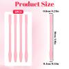 4 Pcs Silicone Wax Sticks Spatula for Waxing Non-Stick Waxing Applicators Hair Removal Spatula Reusable Tiny Makeup Beauty Spatulas for Hair Removal, Home Salon Body Use (Pink) view 3