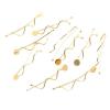 4 Pack of 10 Minimalist Metal Waved Hair Clips, Hairgrip Barrette Hairpin Set view 1