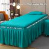 Green1,70x190cm/27.5x74.8in,Massage Table Sheet Set,Reusable Massage Bed Cover with Face Hole Washable Cotton Beauty Massage Table Skirt All-Round Wrap Bed Cover for Beauty SPA view 4
