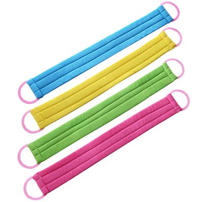 4Pcs Long Back Scrubber Body Massage Towel for Indoor Bathroom Use