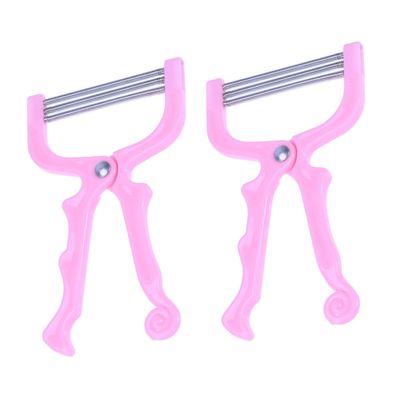 SKISUNO 1Set Manual Facial Hair Remover Non Skid Handle Durable Hair Threading Tool for Upper Lip Chin and Cheek Cost Hair Removal