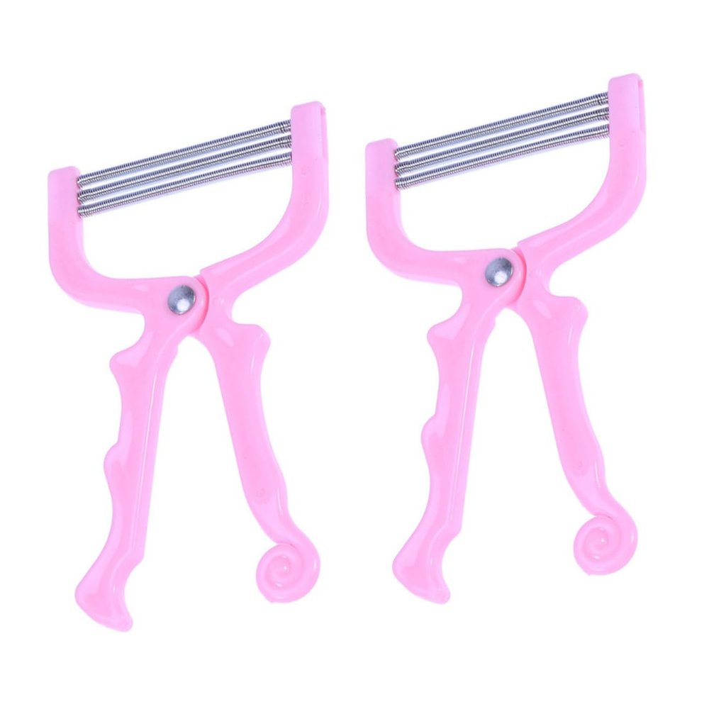 SKISUNO 1Set Manual Facial Hair Remover Non Skid Handle Durable Hair Threading Tool for Upper Lip Chin and Cheek Cost Hair Removal