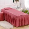 Bean,70x190cm/27.5x74.8in,Massage Table Sheet Set,Reusable Massage Bed Cover with Face Hole Washable Cotton Beauty Massage Table Skirt All-Round Wrap Bed Cover for Beauty SPA view 1