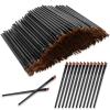 300 PCS Disposable Angled Brow Brushes for Eyebrows Bulk Eyebrow Tint Brush Flat Tapered Tinting Concealer Brush Eye Shadow Applicator Sticks Eyeliner Makeup Brushes view 1