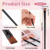 300 PCS Disposable Angled Brow Brushes for Eyebrows Bulk Eyebrow Tint Brush Flat Tapered Tinting Concealer Brush Eye Shadow Applicator Sticks Eyeliner Makeup Brushes view 2