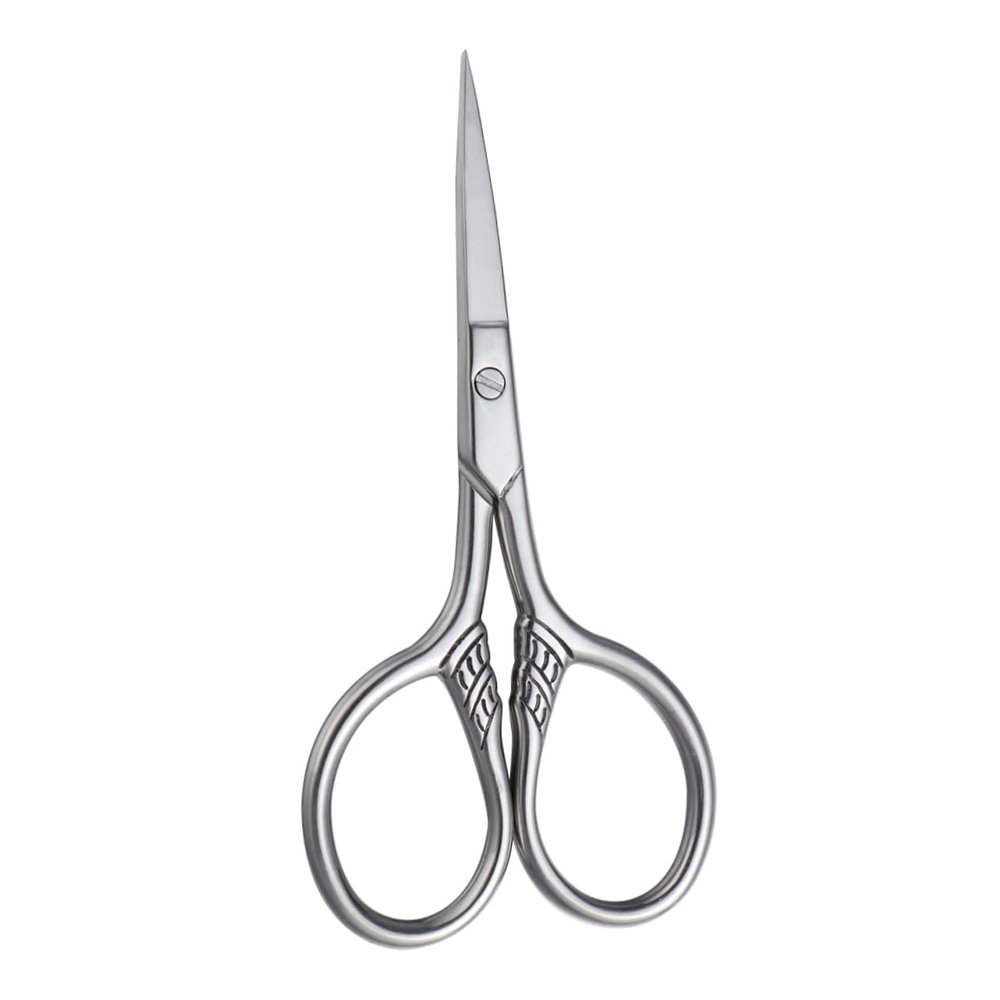 LIFKOME Men's Beard Trimmer Barber Scissors Scissors Beard Trimming Shears Stainless Steel Silver