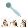 FOYTOKI Silicone Face Brush Skin Care Tools Deep Cleaning Facial Scrub Brush Long Handle view 4