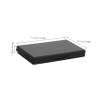 Happyyami Rectangular Black 3-Grid Eyeshadow Palette Brush Slots Refillable Makeup Organizer for Blush and Lipstick Samples Travel-Friendly Cosmetic Container for Women view 2