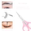 2Pcs Eyebrow Grooming Scissors, Men Women Eyebrow Clippers, Curved and Straight Eyebrow Trimmer Scissors Set with Protective Cover for Trimming Eyelash Eyebrow, Facial Nose Hair, Eyelash Extensions view 3
