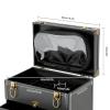 Ginelm Professional Rolling Makeup Case Large Capacity w/Wheels & Locks, Detachable Organizer for Salon Artists, Travel, Home Storage (Black) view 3