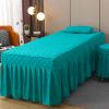 Green1,80x190cm/31.4x74.8in,Massage Table Sheet Set,Reusable Massage Bed Cover with Face Hole Washable Cotton Beauty Massage Table Skirt All-Round Wrap Bed Cover for Beauty SPA view 1