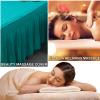 Green1,80x190cm/31.4x74.8in,Massage Table Sheet Set,Reusable Massage Bed Cover with Face Hole Washable Cotton Beauty Massage Table Skirt All-Round Wrap Bed Cover for Beauty SPA view 2