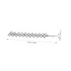 BIUDECO 1set Rhinestone Hairpins Silver Bobby Hairpins for Women Metal for Buns Stylish for Party Wedding view 2