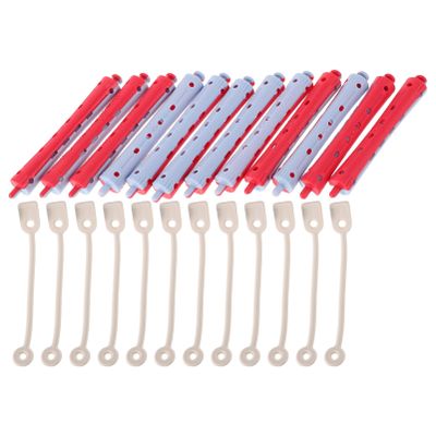 FRCOLOR 12pcs Hair Perm Rods for Cold Wave Styling Multi-color Curling Rollers for Home and Salon Use Durable Hair Curling Tools for Effortless Curls and Waves