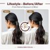Hair Padding for Updos | Volumizing Hair Donut Bun Maker | Sponge Hair Filler Pads & Undetectable Updo Tool | Includes Bobby Pins, U Shape Hair Pin, Comb and Plastic Clips view 2