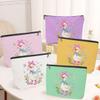 5 Pack Floral Coquette Cute Bow Animal Goose Decor Lovers Gift Goose Gifts Makeup Bag, Travel Cosmetic Bags for Women, Mom Sister Bestie Doctor Toiletry Bag Birthday Christmas Appreciation Graduation view 3