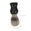 PartyKindom Hair Shaving Brush for Men Beard Grooming Tool Soft Lathering Shaving Brush for Traditional Wet Shaving Enhances and Prepares Skin for view 2