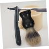 PartyKindom Hair Shaving Brush for Men Beard Grooming Tool Soft Lathering Shaving Brush for Traditional Wet Shaving Enhances and Prepares Skin for view 4