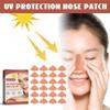 48 Pcs Nose Patch, Skin Sun Protection Nose Patch, UV Protection Nose Patch, Sunscreen Golf Nose BandageReusable Adhesive Patches for Hiking, UV Stickers for Hiking, Running & Outdoor Activities view 2