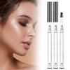 2PCS 2025 New Magic Eyebrow Pencil, 4-Tip Microblade Brow Pen Magic Eyebrow Pen, Waterproof Microblading Eyebrow Pencil Contouring Natural Gap Filling Eyebrow Makeup Brow Pencil (Grey) view 1