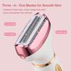 Electric Razors for Women, 4 in 1 Electric Shaver for Women, Wet & Dry Ipx7 Waterproof Bikini Trimmer and Facial Hair Remover, Painless Ladies Body Razors for Nose Eyebrow Arms Armpit Legs Pubic Area view 3