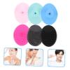 Vaguelly 6pcs Silicone Facial Cleansing Brush Blackhead Scrubber Face Scrubber Exfoliator Brush Face Cleanser view 2
