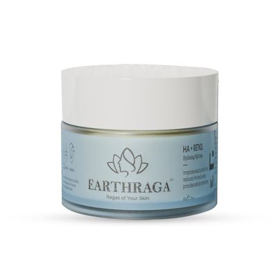 EAR'THRAGA Anti Ageing & Skin Brightening HA+Retinol Night Cream with Niacinamide and Aquaxyl 50 gm | Locks Moisture In Skin | Reduces Pores | Evens...