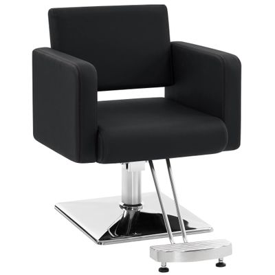 BarberPub Classic Styling Salon Chair for Hair Stylist, Barber Chair with Hydraulic Pump, Beauty Barbershop Salon Spa Equipment 3805 (Black)