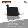 BarberPub Classic Styling Salon Chair for Hair Stylist, Barber Chair with Hydraulic Pump, Beauty Barbershop Salon Spa Equipment 3805 (Black) view 2