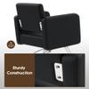 BarberPub Classic Styling Salon Chair for Hair Stylist, Barber Chair with Hydraulic Pump, Beauty Barbershop Salon Spa Equipment 3805 (Black) view 3
