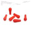 200pcs/bag cap dropper glass latex rubber head dropper matching red leather head view 2