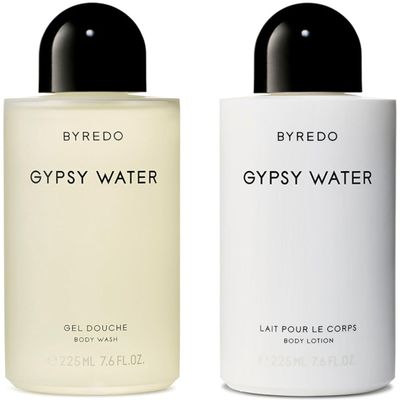 Byredo Gypsy Water Body Wash and Body Lotion Boxed Gift Set 2 x 7.6 Fluid Ounces / 225 ml
