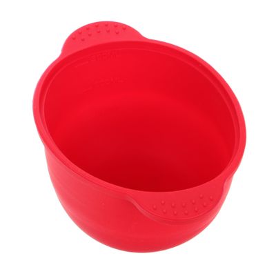 BATHVEVE Wax Pot Liner Silicone Wax Melt Warmer Replacement Bowl for Hair Removal and Facial Masks Easy to Clean Versatile Use Beauty Treatments Red