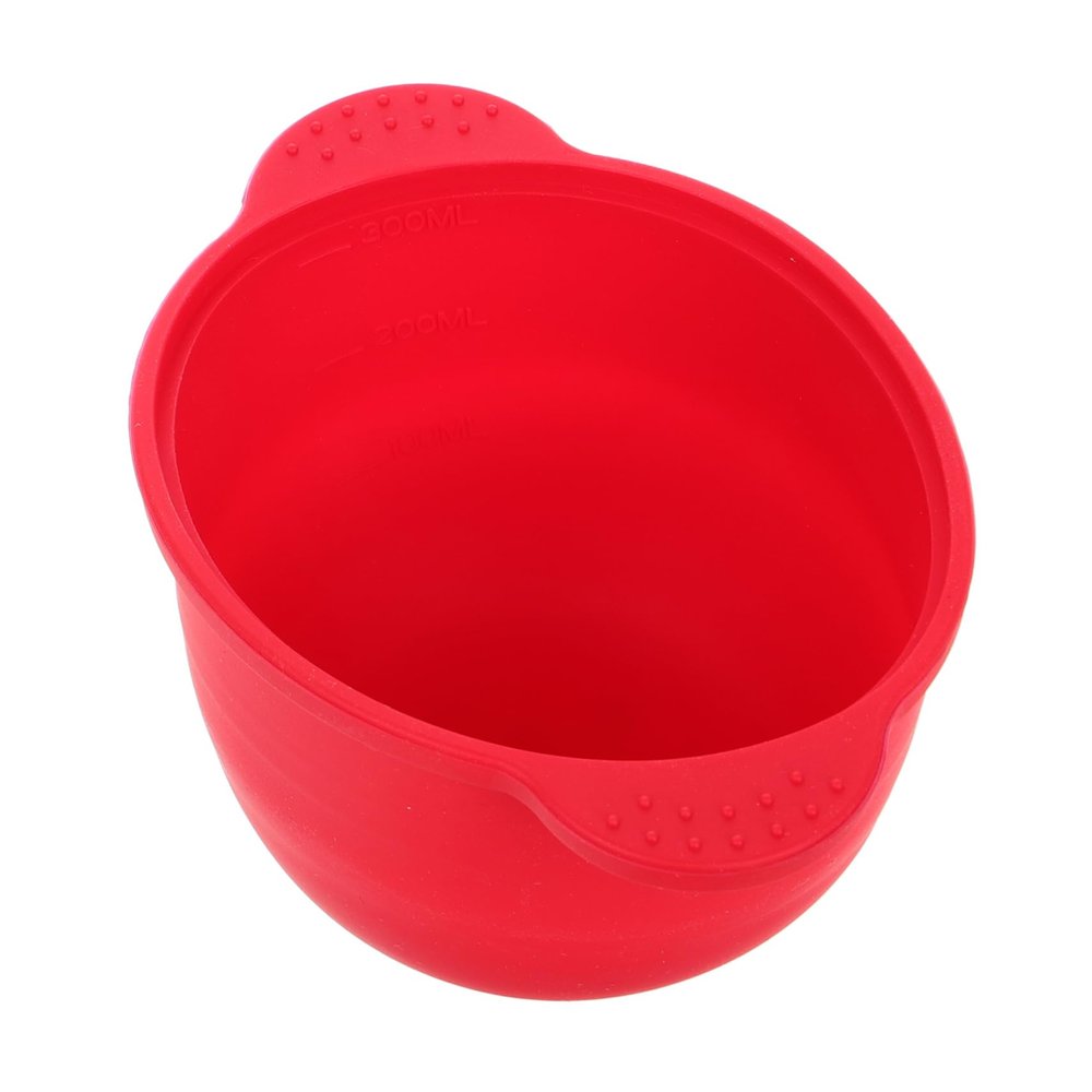 BATHVEVE Wax Pot Liner Silicone Wax Melt Warmer Replacement Bowl for Hair Removal and Facial Masks Easy to Clean Versatile Use Beauty Treatments Red