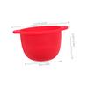BATHVEVE Wax Pot Liner Silicone Wax Melt Warmer Replacement Bowl for Hair Removal and Facial Masks Easy to Clean Versatile Use Beauty Treatments Red view 2